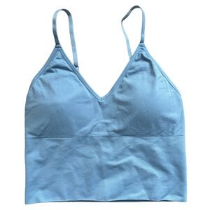 Streetwear Society Light Blue Longline Sports Bra Size Small